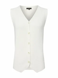 Marie Lund Jacken & Westen*Damen Strickweste ecru uni