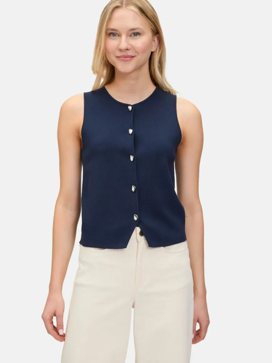 Betty & Co Jacken & Westen*Damen Strickweste marine royal uni