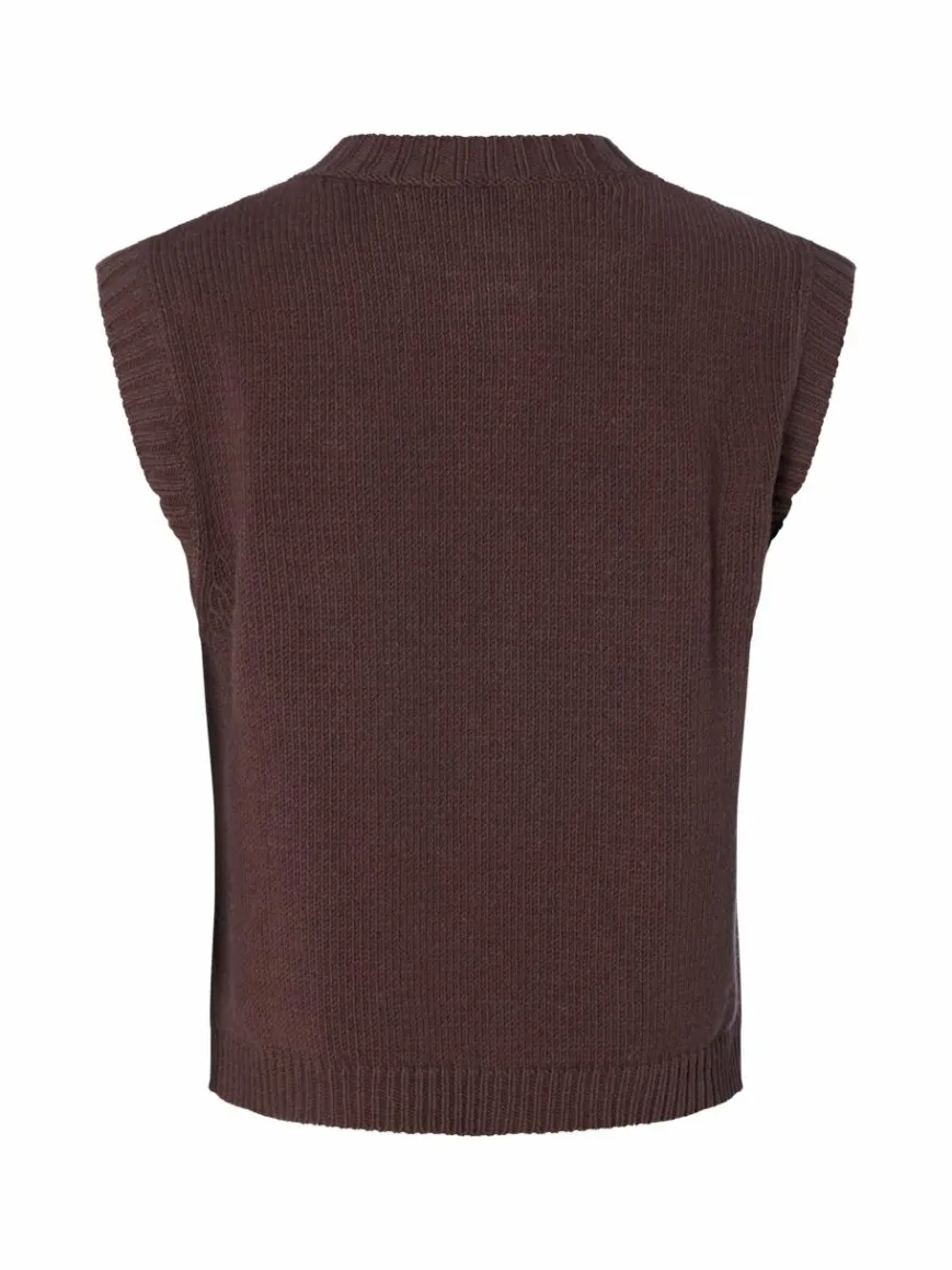 Weekend Max Mara Jacken & Westen*Damen Strickweste - Caprara schoko uni