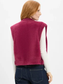 Rino & Pelle Jacken & Westen*Damen Strickweste - Elona himbeer uni