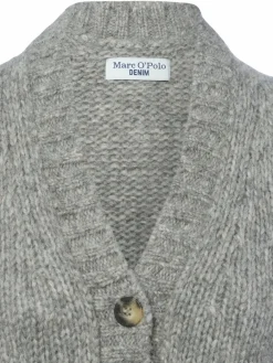 Marc O'Polo Denim Pullover & Strickjacken*Damen Strickweste mit Alpaka-Anteil grau meliert