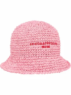Frieda & Freddies Mützen & Hüte*Damen Strohhut rosa uni