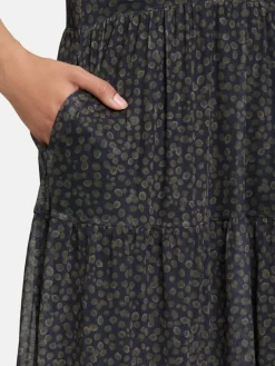 Vera Mont Kleider*Damen Stufenkleid mehrfarbig gepunktet