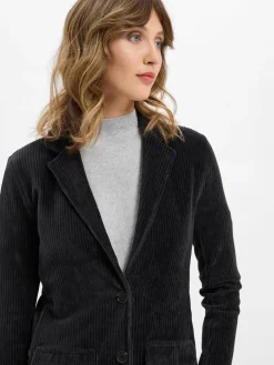 Marc O'Polo Blazer*Damen Sweatblazer marine strukturiert