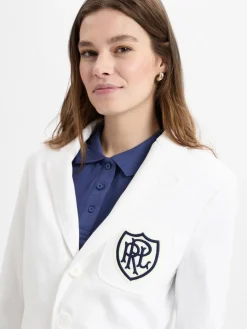 Polo Ralph Lauren Blazer*Damen Sweatblazer weiß uni