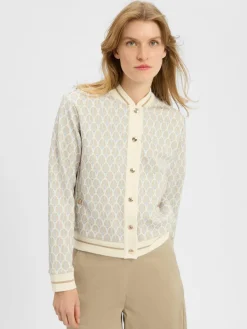 JOOP! Jacken & Westen*Damen Sweat-Blouson - Tjara ecru gemustert