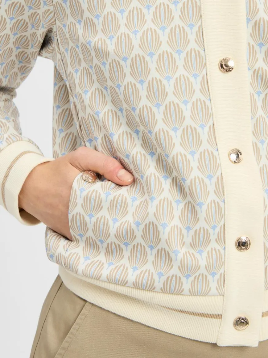 JOOP! Jacken & Westen*Damen Sweat-Blouson - Tjara ecru gemustert