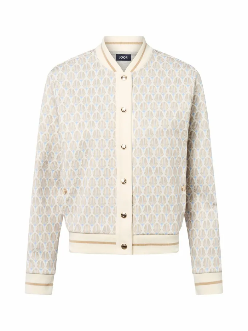 JOOP! Jacken & Westen*Damen Sweat-Blouson - Tjara ecru gemustert
