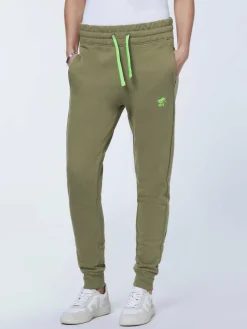 Polo Sylt Hosen*Damen Sweathose grün oliv uni