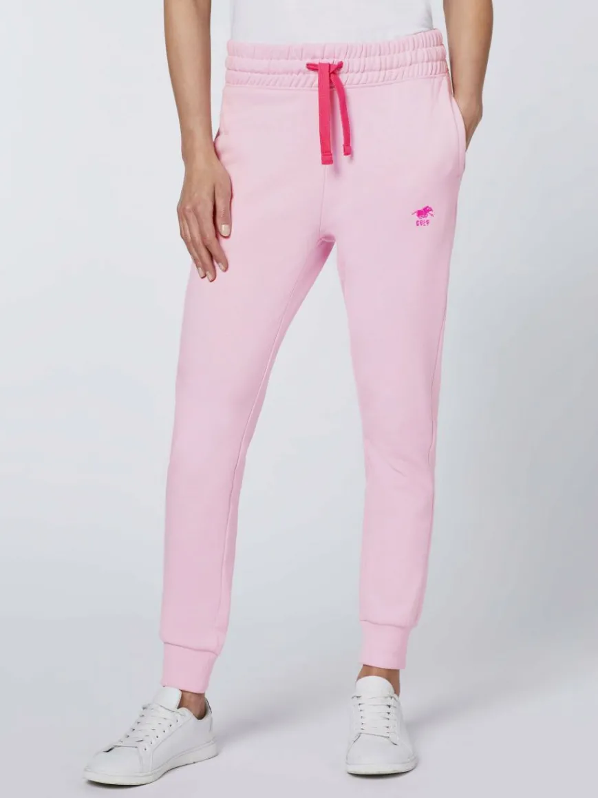 Polo Sylt Hosen*Damen Sweathose rosa pink uni