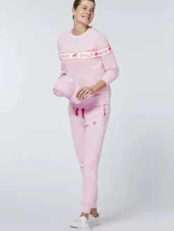 Polo Sylt Hosen*Damen Sweathose rosa pink uni
