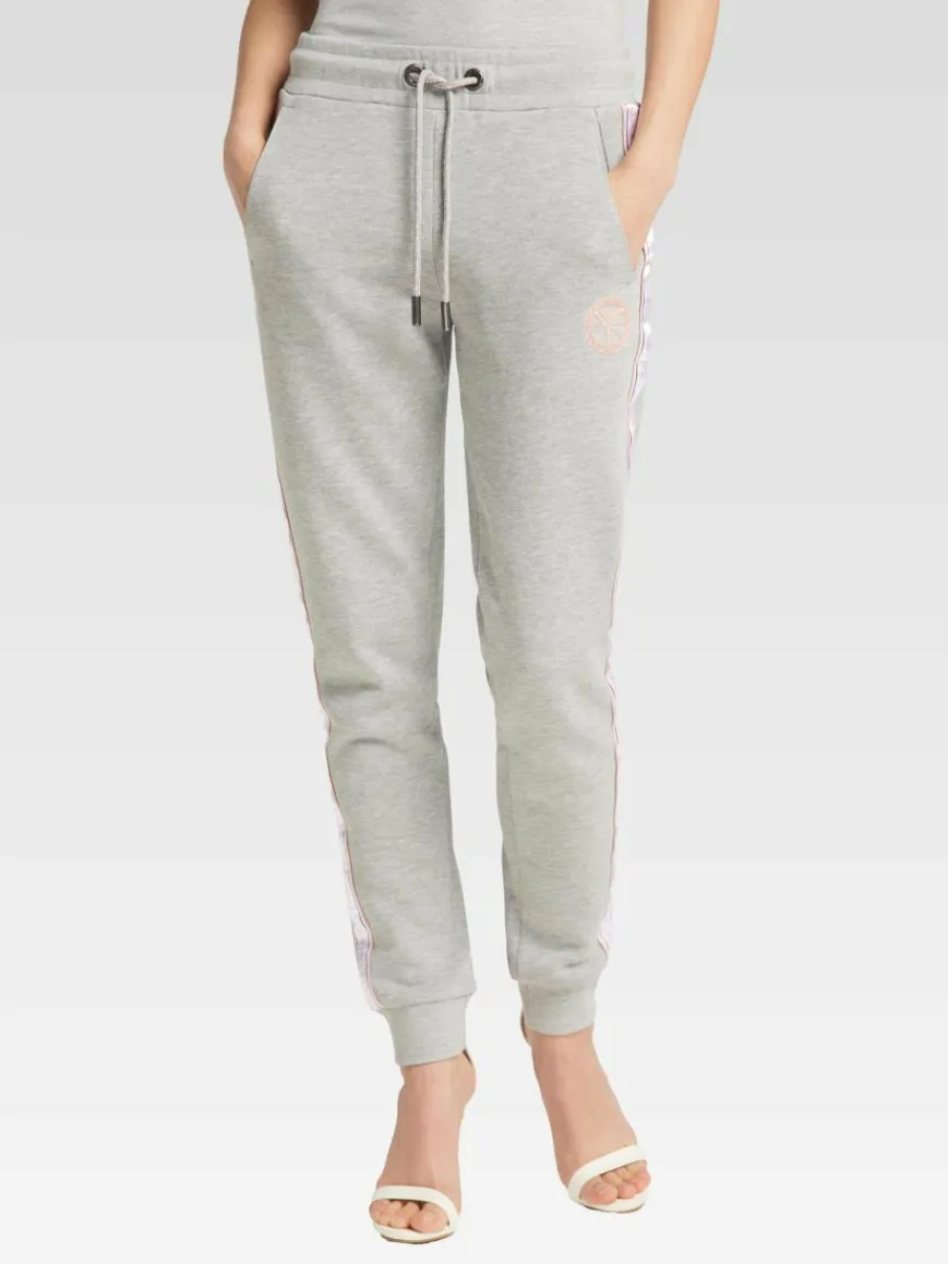 Carlo Colucci Hosen*Damen Sweathose - Catilla grau uni