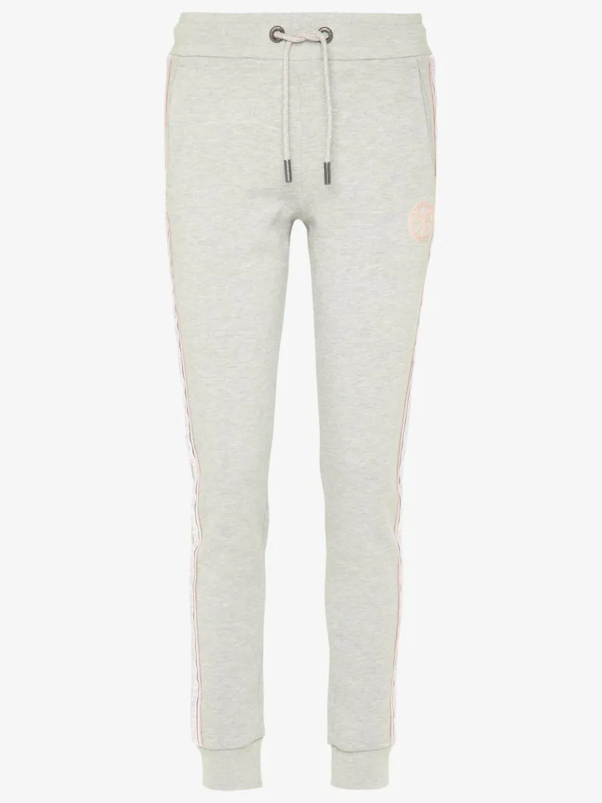 Carlo Colucci Hosen*Damen Sweathose - Catilla grau uni