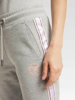 Carlo Colucci Hosen*Damen Sweathose - Catilla grau uni