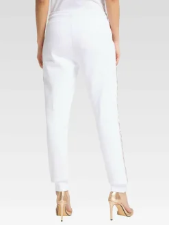 Carlo Colucci Hosen*Damen Sweathose - Catilla weiß uni