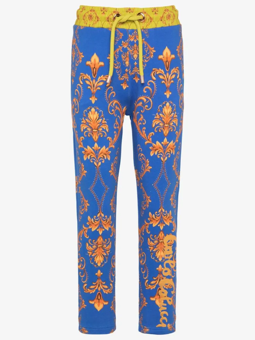 Carlo Colucci Hosen*Damen Sweathose - Cisera blau gemustert