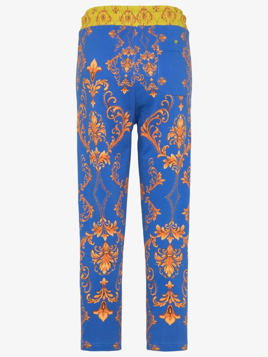 Carlo Colucci Hosen*Damen Sweathose - Cisera blau gemustert