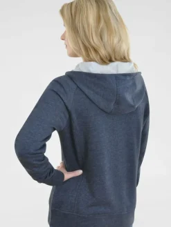 Navigazione Sweatshirts & Sweatjacken*Damen Sweatjacke blau uni