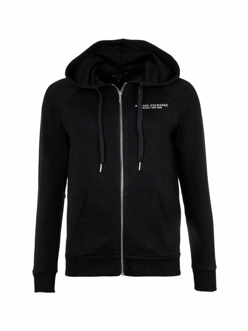 Armani Exchange Sweatshirts & Sweatjacken*Damen Sweatjacke schwarz uni