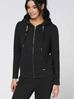 Chiemsee Sweatshirts & Sweatjacken*Damen Sweatjacke schwarz bedruckt