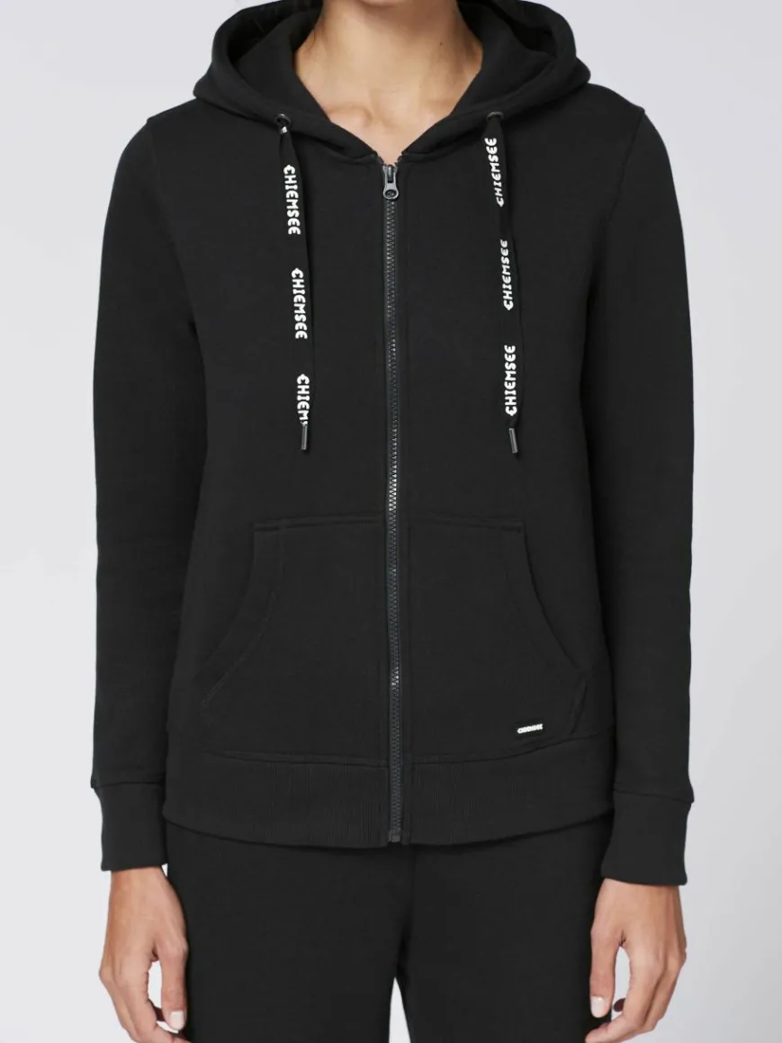 Chiemsee Sweatshirts & Sweatjacken*Damen Sweatjacke schwarz bedruckt