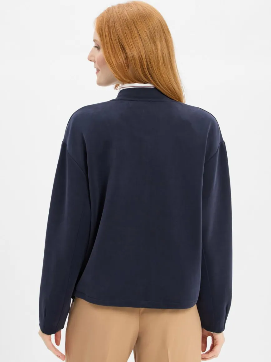 s.Oliver Sweatshirts & Sweatjacken*Damen Sweatjacke marine uni