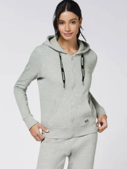 Chiemsee Sweatshirts & Sweatjacken*Damen Sweatjacke grau bedruckt