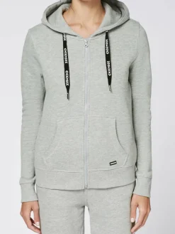 Chiemsee Sweatshirts & Sweatjacken*Damen Sweatjacke grau bedruckt