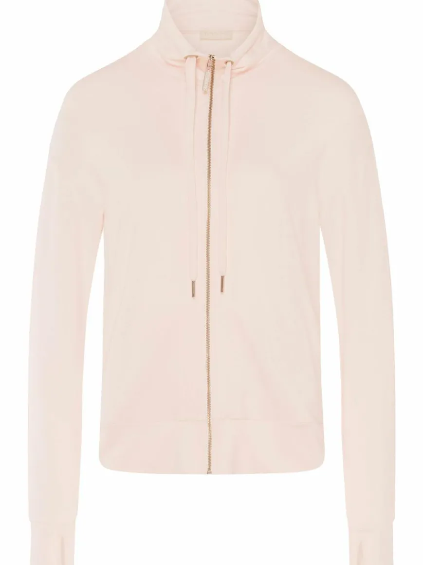 Hanro Sweatshirts & Sweatjacken*Damen Sweatjacke - Balance rosa uni