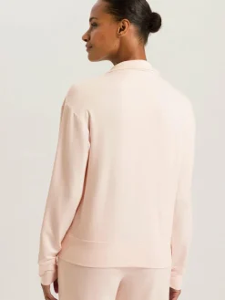 Hanro Sweatshirts & Sweatjacken*Damen Sweatjacke - Balance rosa uni