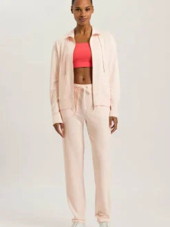 Hanro Sweatshirts & Sweatjacken*Damen Sweatjacke - Balance rosa uni