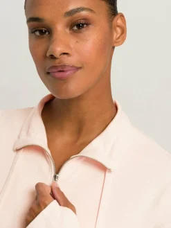 Hanro Sweatshirts & Sweatjacken*Damen Sweatjacke - Balance rosa uni