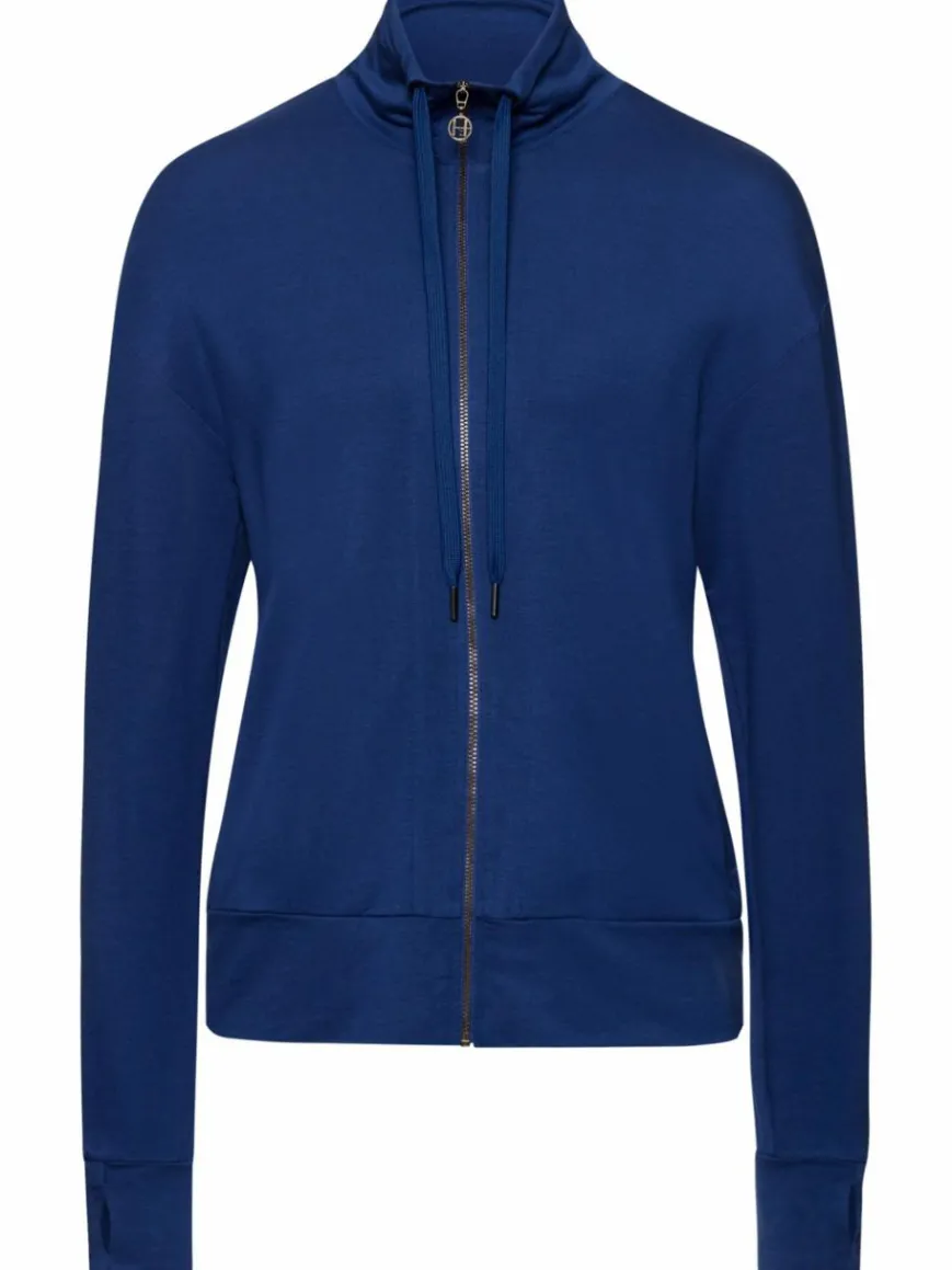 Hanro Sweatshirts & Sweatjacken*Damen Sweatjacke - Balance marine uni