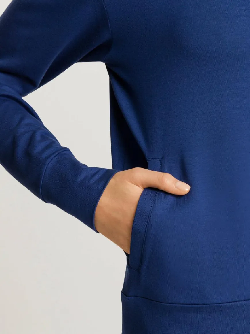 Hanro Sweatshirts & Sweatjacken*Damen Sweatjacke - Balance marine uni