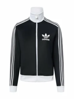 adidas Originals Sweatshirts & Sweatjacken*Damen Sweatjacke - Classic TT schwarz weiß uni