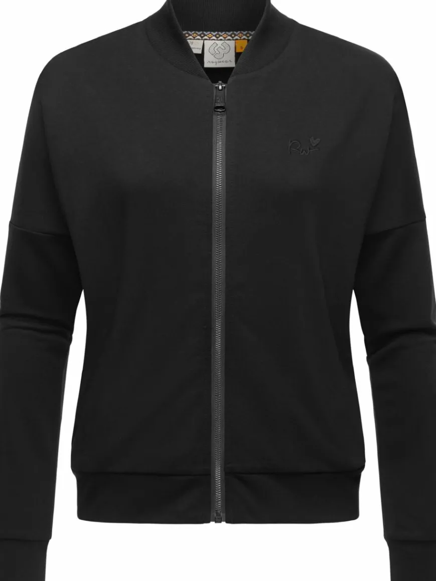 Ragwear Sweatshirts & Sweatjacken*Damen Sweatjacke - Doron schwarz uni