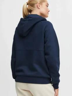 OXMO Sweatshirts & Sweatjacken*Damen Sweatjacke - OXAndie blau uni