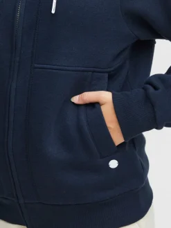 OXMO Sweatshirts & Sweatjacken*Damen Sweatjacke - OXAndie blau uni