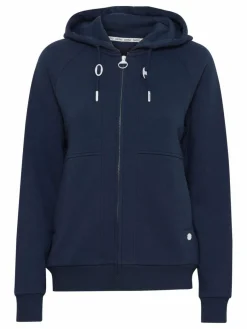OXMO Sweatshirts & Sweatjacken*Damen Sweatjacke - OXAndie blau uni