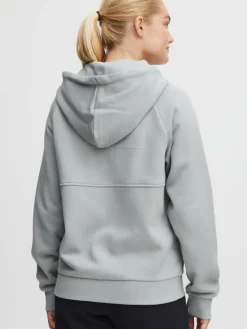 OXMO Sweatshirts & Sweatjacken*Damen Sweatjacke - OXAndie grau uni