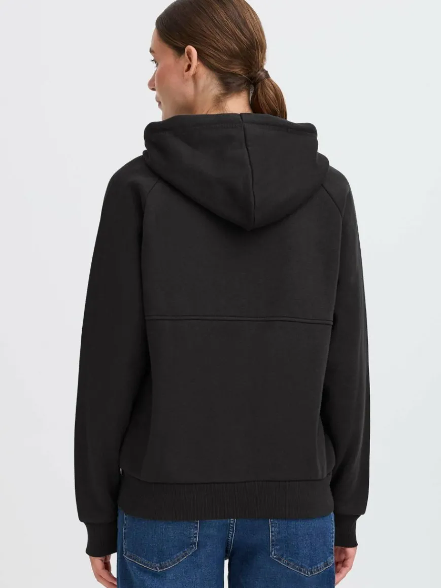 OXMO Sweatshirts & Sweatjacken*Damen Sweatjacke - OXAndie schwarz uni