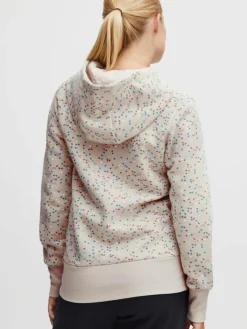 OXMO Sweatshirts & Sweatjacken*Damen Sweatjacke - OXBeatrice beige gepunktet