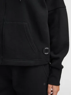 OXMO Sweatshirts & Sweatjacken*Damen Sweatjacke - OXSanice schwarz uni