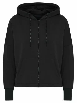 OXMO Sweatshirts & Sweatjacken*Damen Sweatjacke - OXSanice schwarz uni