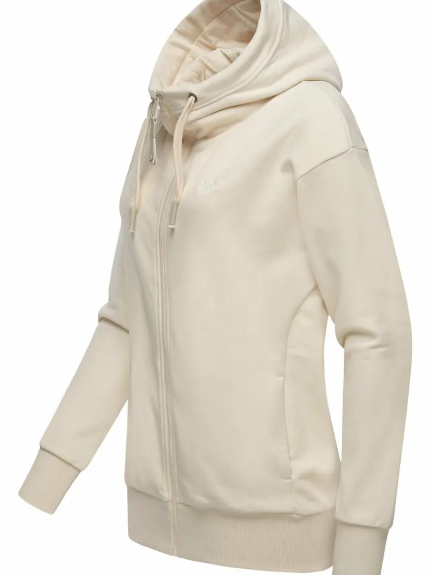 Ragwear Sweatshirts & Sweatjacken*Damen Sweatjacke - Yodis Zip beige uni