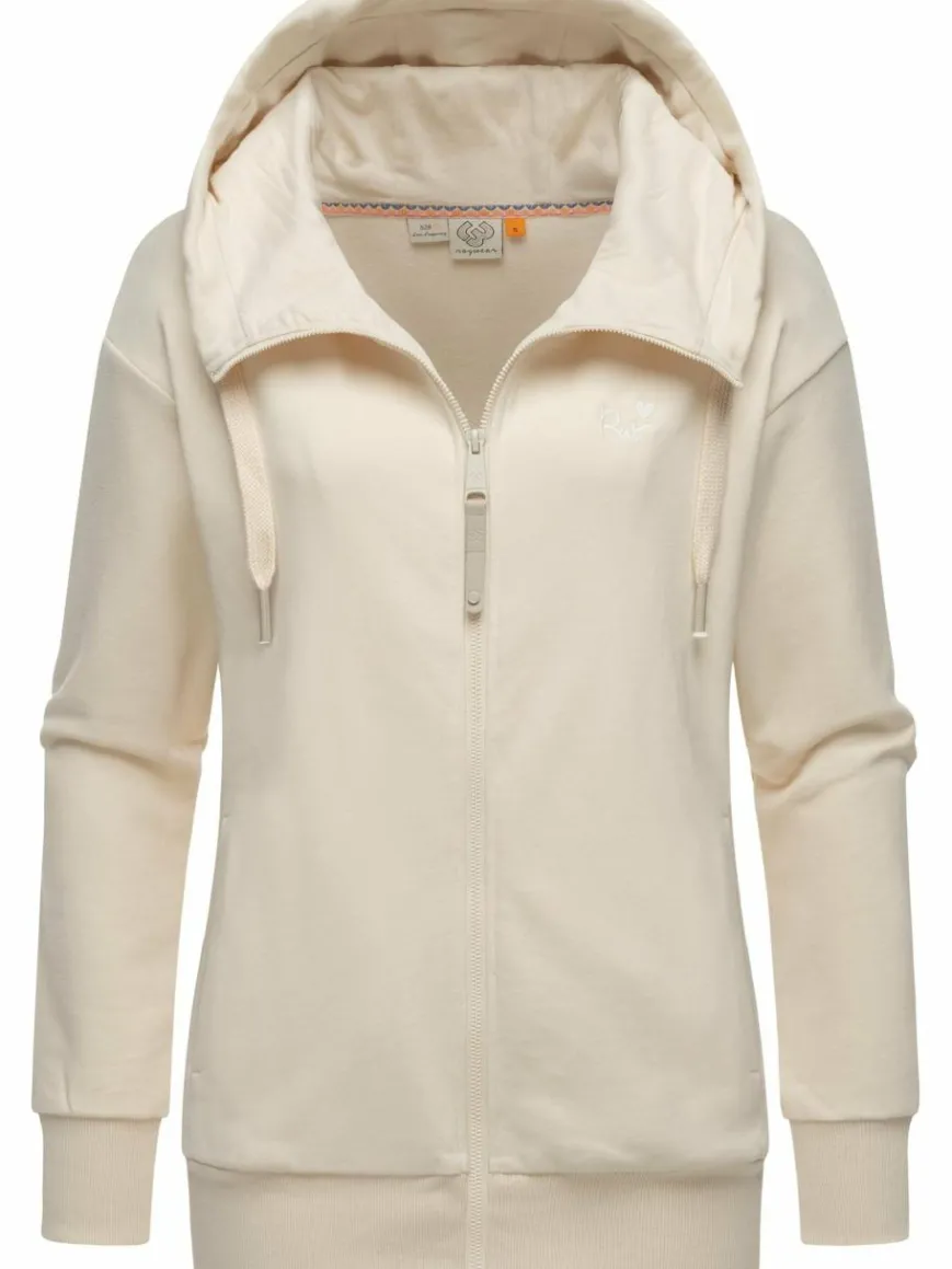 Ragwear Sweatshirts & Sweatjacken*Damen Sweatjacke - Yodis Zip beige uni