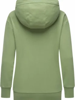 Ragwear Sweatshirts & Sweatjacken*Damen Sweatjacke - Yodis Zip grün uni