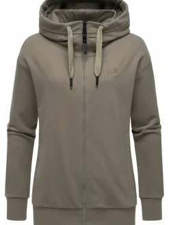 Ragwear Sweatshirts & Sweatjacken*Damen Sweatjacke - Yodis Zip mocca uni