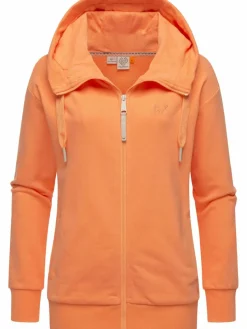 Ragwear Sweatshirts & Sweatjacken*Damen Sweatjacke - Yodis Zip aprikot uni