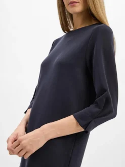 comma Kleider*Damen Sweatkleid marine uni